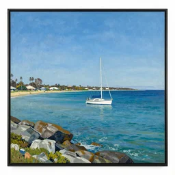 Rottnest Island painted in the style of Frederick McCubbin, 16:9