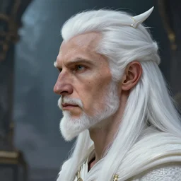 dungeons and dragons white wizard character closeup side profile portrait, dramatic light, epic background, 2 0 0 mm focal length, painted by stanley lau, painted by greg rutkowski, painted by stanley artgerm, high detail, real life skin, freckles, 8 k, stunning detail, works by artgerm, greg rutkowski and alphonse mucha, unreal engine 5, 4 k uhd, digital art, trending on artstation