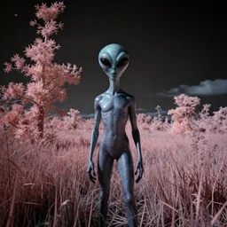 infrared photography of an alien