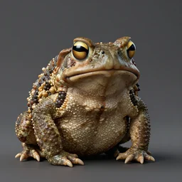 a portrait a king toad, high quality, photorealistic, octane render, unreal engine, by annie leibovitz