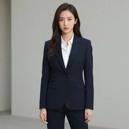 beautiful girl in shoebill suit