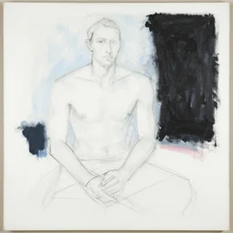 large black white painting by de kooning on white canvas, soft blue and pink tints, thin black lines, detailed by martha jungwirth drawing sketch pencil on paper, painted by yves tanguy, oil on canvas, mark rothko painting, thick impasto, broad campitures