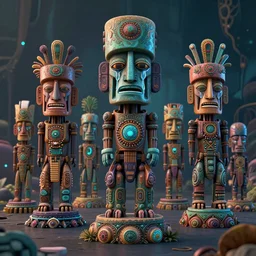 psychedelic totems of rebellion in the cyber world, 16K ultra-realistic 3D, crying engine
