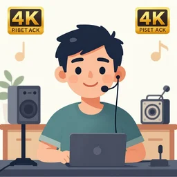 a 2 d music studio, design, vector art, digital art, portrait, 4 k, 8 k, sharp focus, smooth, illustration, concept art