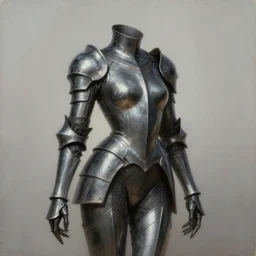full armor female in sophisticated tight curvy gothic, soft painting of a curiosities graceful multidimensional carnival, perfectly detailed linework, symmetrical accurate intricate sensual features, highly detailed, artstation, sharp focus, tom bagshaw
