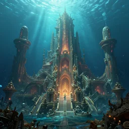 the mythical underwater city described in the ancient lore, volumetric lighting, rendered by octane engine, artstation, cinematic lighting, intricate details, 8k detail post processing, hyperealistic, photo realism