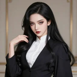 the portrait of the lawful evil sorceress lawyer as an absurdly beautiful, graceful, elegant, sophisticated, anime idol, an ultrafine hyperdetailed illustration by kim jung gi, irakli nadar, intricate linework, bright colors, octopath traveler, final fantasy, unreal engine 5 highly rendered, global illumination, radiant light, detailed and intricate environment