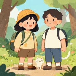goodtimeswithscar and his cat jellie on an adventure, digital illustration, fanart