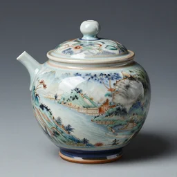 dreaming of impossible japanese pottery glazed beautiful future,