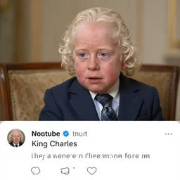 king charles making the perfect youtube comment