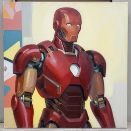 greg manchess portrait painting of the iron giant, medium shot, asymmetrical, profile picture, organic painting, sunny day, matte painting, bold shapes, hard edges, street art, trending on artstation, by huang guangjian and gil elvgren and sachin teng