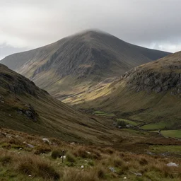 matte painting of the mountains of mourne in ireland