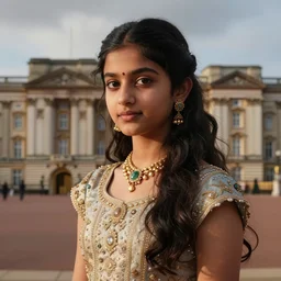 A teenage Indian princess in Buckingham Palace