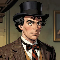 an epic comic book style portrait of young john cleese as basil fawlty, detailed, dramatic lighting