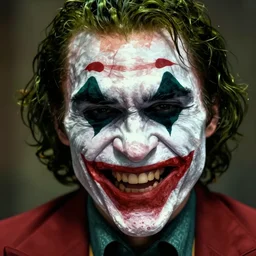 the joker wearing the dark knight mask, snarling teeth, digital painting, amazing detail, art station, cgsociety