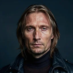a close - up portrait of a cyberpunk cyborg mads mikkelsen, by leonardo da vinci, rule of thirds