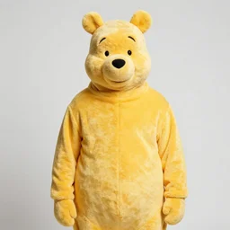 ricky owens wearing a poo emoji costume realistic photo