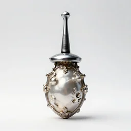 baroque rapier, professional product shot, isolated on a pure white background, centered, entire object in frame, sharp focus, soft studio lighting
