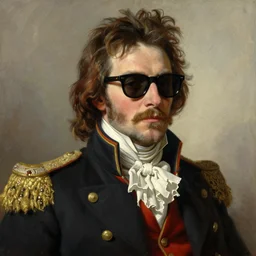 drdisrespect as napoleon, wearing sport sunglasses, breath taking, dignified, highly detailed painting by gaston bussiere, j. c. leyendecker, greg rutkowski, craig mullins, 8 k