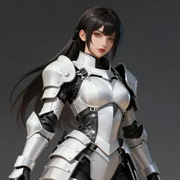 the portrait of an beautiful, graceful, elegant, sensual soldier gril wearing white and black tactical gear, armor, armed, return from the battlefield, intricate, highly detailed, digital painting, artstation, glamor pose, portrait, smooth, sharp focus, japanese comics, concept art by wlop and greg rutkowski cinematic lighting