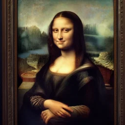mona lisa film, photorealistic, hyperrealistic