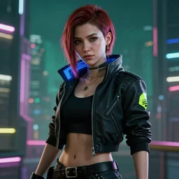 aubrey plaza as character in cyberpunk 2 0 7 7