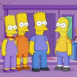 The Simpsons in GTA loading screen