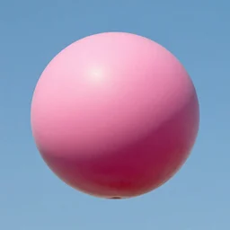 Big pink sphere high in the sky, very beautfiul matte painting by unknown author,