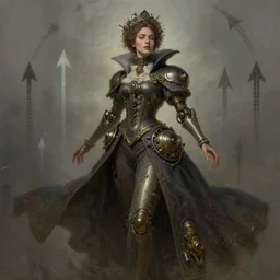 a mysterious beautiful woman, aristocrat cloak, steam punk, mechanical parts, digital painting by ilya kuvshinov, greg rutkowski, wlop, james jean, victo ngai, beautifully lit, muted colors, highly detailed, dynamic pose, artstation, fractal arrows, fantasy art, ( ( detailed background ) ) by craig mullins, thomas kinkade