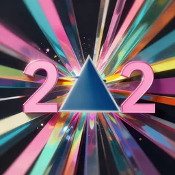 behance 2 0 2 2, colorful ribbons, pink floyd, glass and caustics, hd, octane render