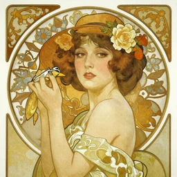 Anna May Wong, 8k, extremely detailed, french noveau, alphonse mucha