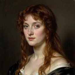 portrait of pretty woman by rossetti