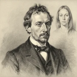 charcoal drawing portrait of a man in suit by rembrandt and raphael and jenny saville and lucian freud and edward hopper