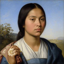 a beautiful painting of a filipina by felix resurreccion hidalgo, pre-raphaelite, detailed, trending on artstation, hd, masterpiece