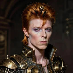 Digital portrait David Bowie steampunk style by Victor Nizovtsev