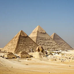 stereogram of the pryamids of egypt