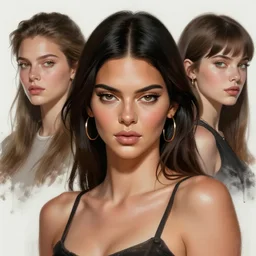 kendall jenner, d & d, fantasy, portrait, highly detailed, digital painting, trending on artstation, concept art, sharp focus, illustration, art by artgerm and greg rutkowski and magali villeneuve