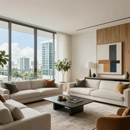 8 k photograph of stunning 2 0 2 2 wynwood miami apartment living room, award winning design, designed by michael wolk + beatriz pascuali
