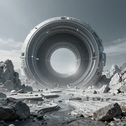 a Sci-fi Landscape of the void, octain render, 8k, DSLR