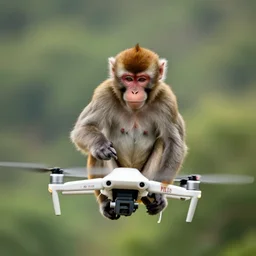 monkey controlling a drone 4k ultra hd