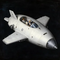 a Renaissance painting of a spaceship