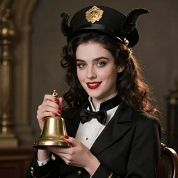 satan dressed as a bell boy