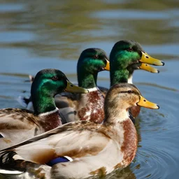 a duck with 3 heads