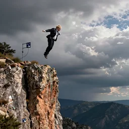 Boris Johnson Cliff jumping