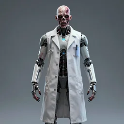 cybernetic plague doctor 8 k hyperrealism zombie creepy and scary