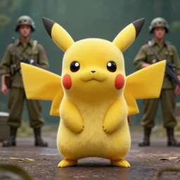 hyperrealistic dslr film still!!!! pikachu!!!! in old image of vietnam war, stunning 8 k octane comprehensive 3 d render, inspired by istvan sandorfi & greg rutkowski & unreal engine, perfect symmetry, dim volumetric cinematic lighting, extremely hyper - detailed, extremely lifelike attributes & lifelike texture, intricate, masterpiece, artstation, stunning