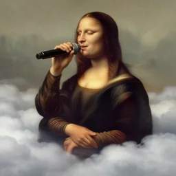 vitas 5 0 years old singing in clouds, portrait by greg hildebrandt, studio lighting, muted colors, by terry richardson, by leonardo davinci, extreme detail, reflections, trending on artstation, 8 k