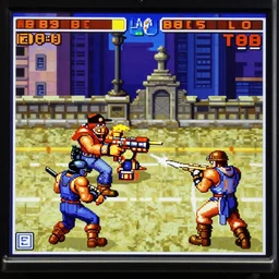 a screenshot from Metal Slug arcade game, 1992
