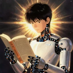 a robot reading all the human knowledge made to date, katsuhiro otomo