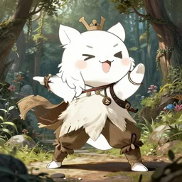 kawaii, dynamic brush strokes, linear gamma, dynamic pose, natural light, costume design made nordic tribes, sophisticated composition, old masters light composition, procedurally generated, epic human character posing conceptart, beautiful ancient garden behind, substancedesigner, ultra detailed, hyperrealistic, volumetric light, concept master artist, painttoolsai